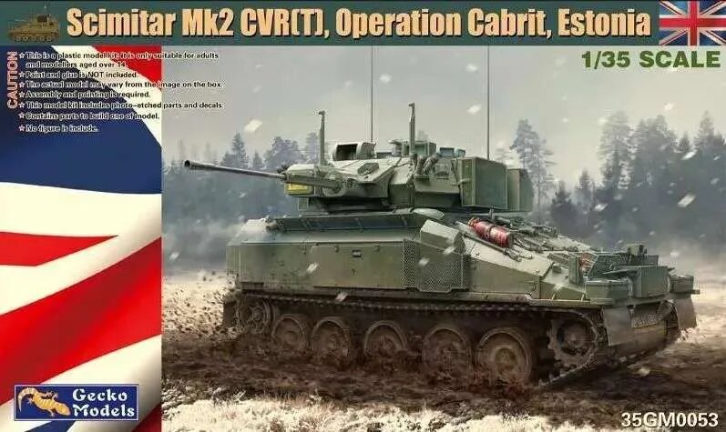 Сборная модель военной техники Нет бренда Scimitar Mk2 CVR(T), Operation Cabrit, Estonia 35GM0053, масштаб 1/35