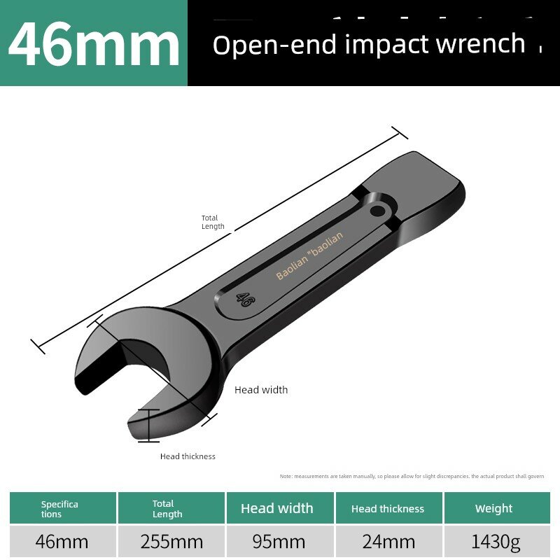 Baolian Heavy-Duty Open End Impact Wrench 46mm Профессиональный автомобильный инструмент