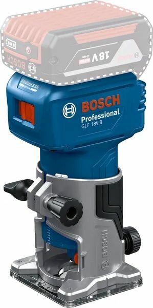 Электрообрезной станок Bosch GLF 18V-8,10000-30000 об/мин, 1/4 дюйма, Без акб и з/у.--SD926