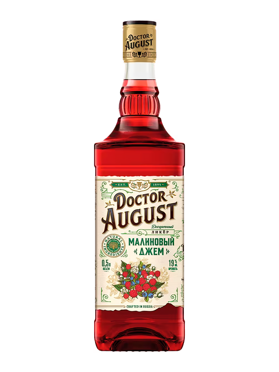 Ликер Doctor August Малиновый джем 0,5 л