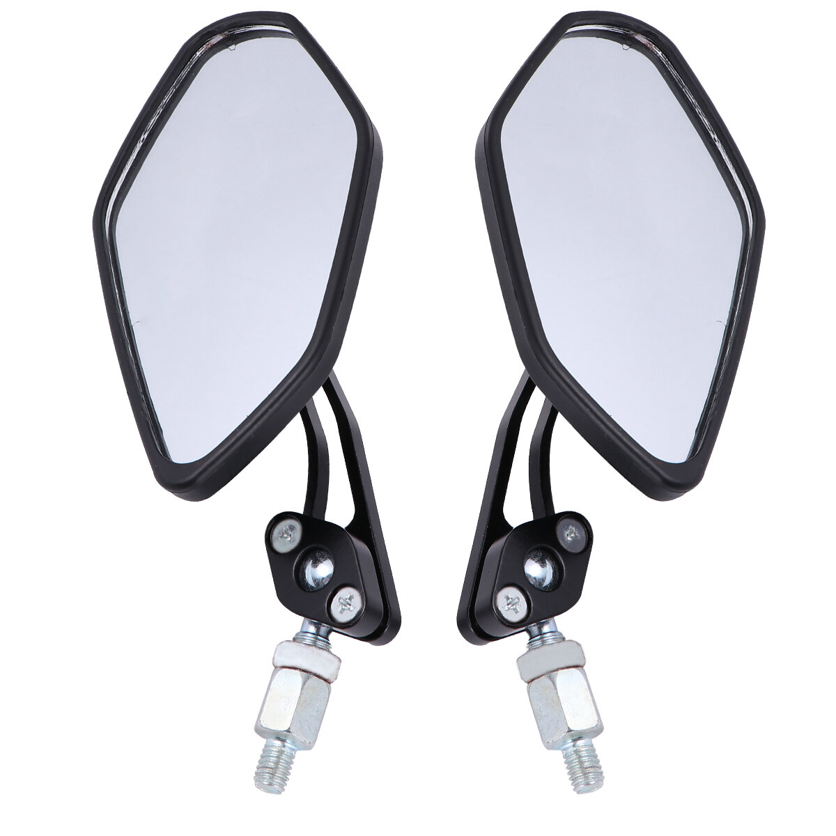 Зеркало Rearview Для Мотоциклов С Большой Линзой И Регулировкой Угла 1 Pair 23.5X7.5Cm