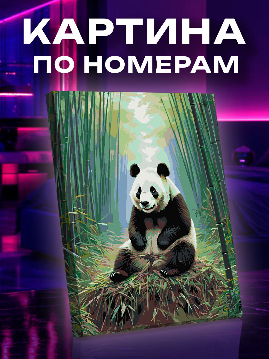 Картина по номерам Панда