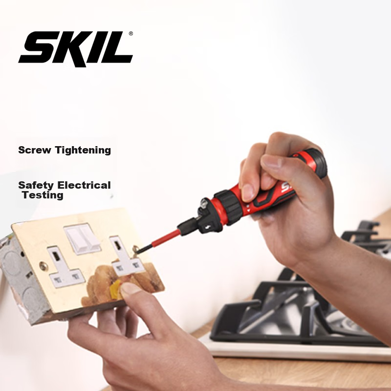 SKIL 4V Многофункциональная отвертка с литий-ионным аккумулятором 4.2В для удобной сборки мебели Стиль：Набор отверток