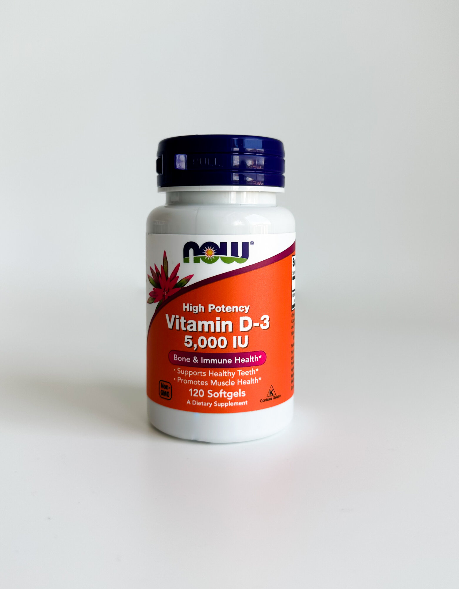 NOW Foods Vitamin D-3, Витамин Д3 5000, 120 капсул