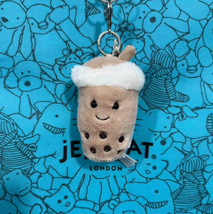 Плюшевый брелок Jellycat Bubble Tea для сумки, подвеска, игрушка, подарок без пылевого мешка - 1 шт