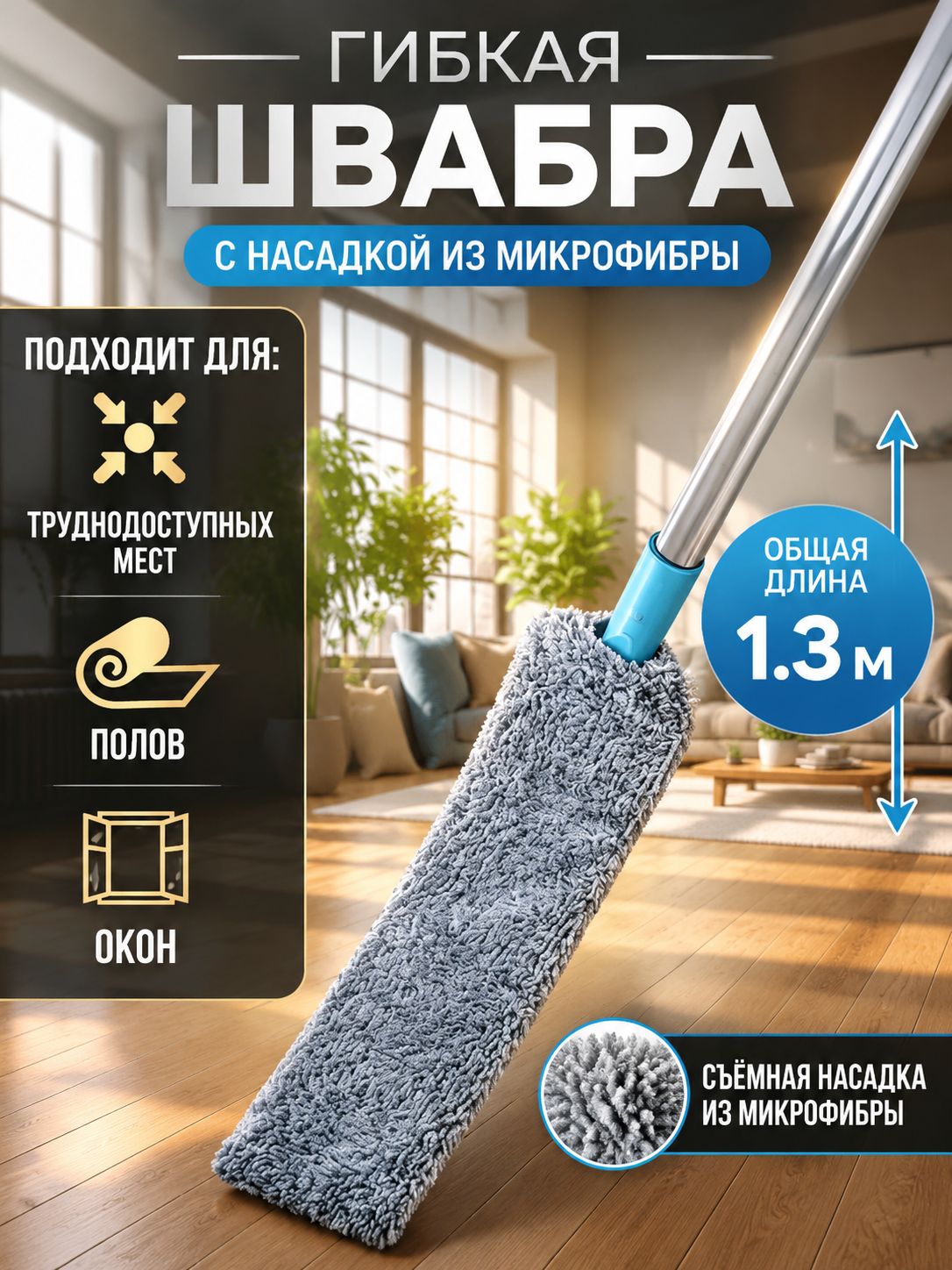 Щетка для уборки, 1 шт