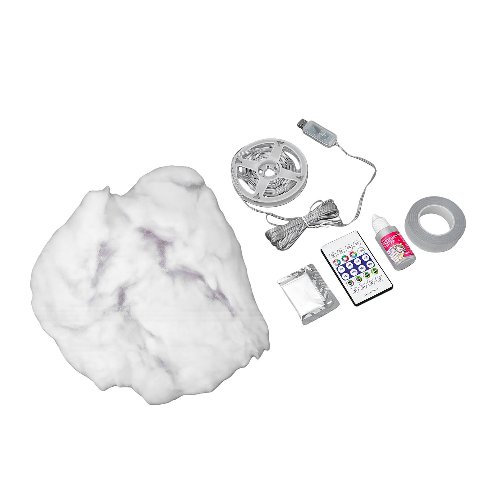 Светильник Thunder Cotton, USB, с пультом дистанционного управления, 3D эффект грозы, для спальни