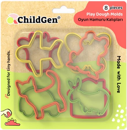 Формочки для массы для лепки ChildGen, 8 шт