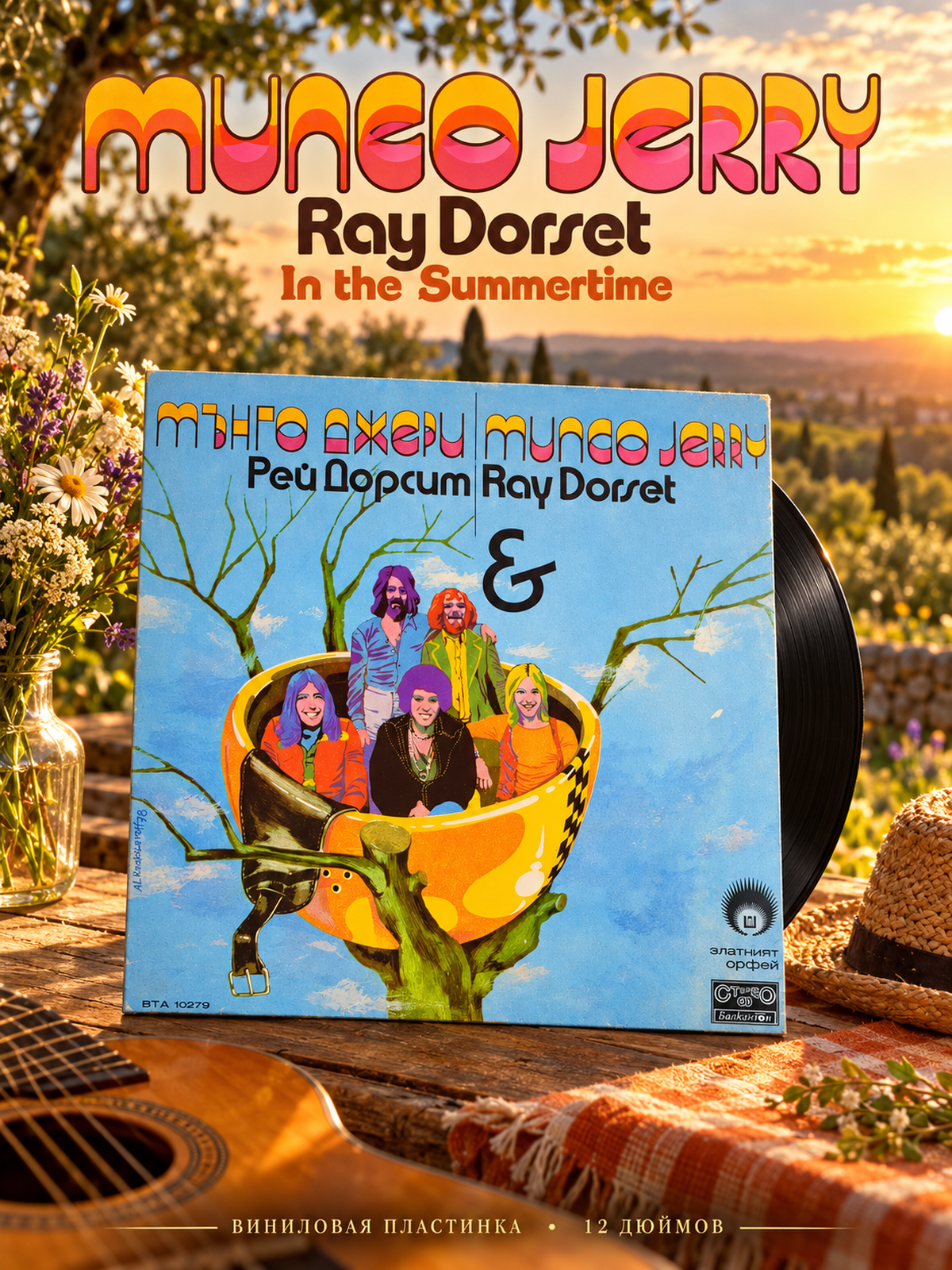 LP Mungo Jerry - Ray Dorset - In the summertime - Виниловая пластинка 12 дюймов Балкантон. Болгария