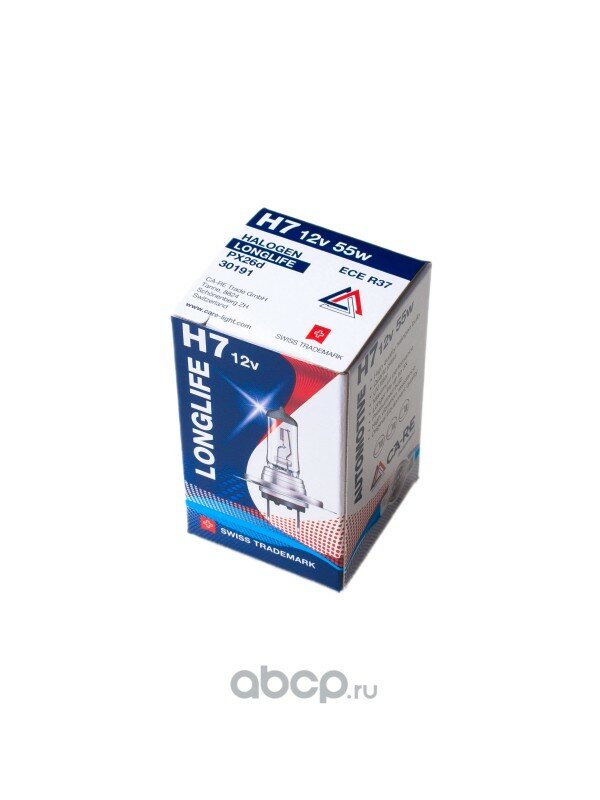 Лампа автомобильная H7 CA-RE Halogen Bulb 12V 55W Longlife RB005LL / 30191 Ca-Re 30191