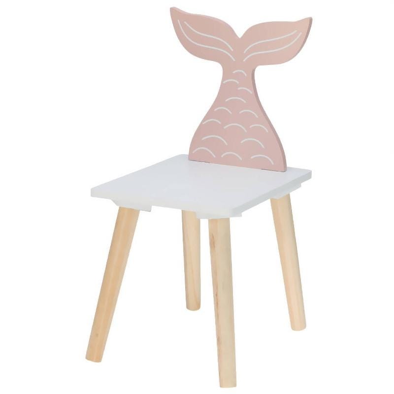 Детский стульчик Home Styling Collection animals русалочка, розовый, 24x29,5x52 см