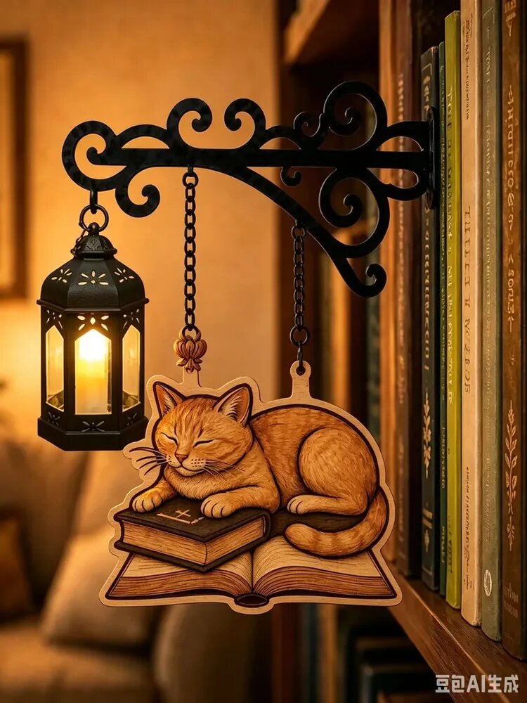 Разделитель для книг с фонариком, книжная лампа-держатель, декоративный светильник для чтения, аксессуар для книжной полки, азделитель для книг с фонариком