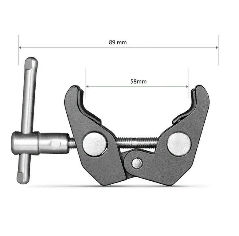 Держатель Super Clamp с гнездами 1/4" и 3/8" T SmallRig (735)