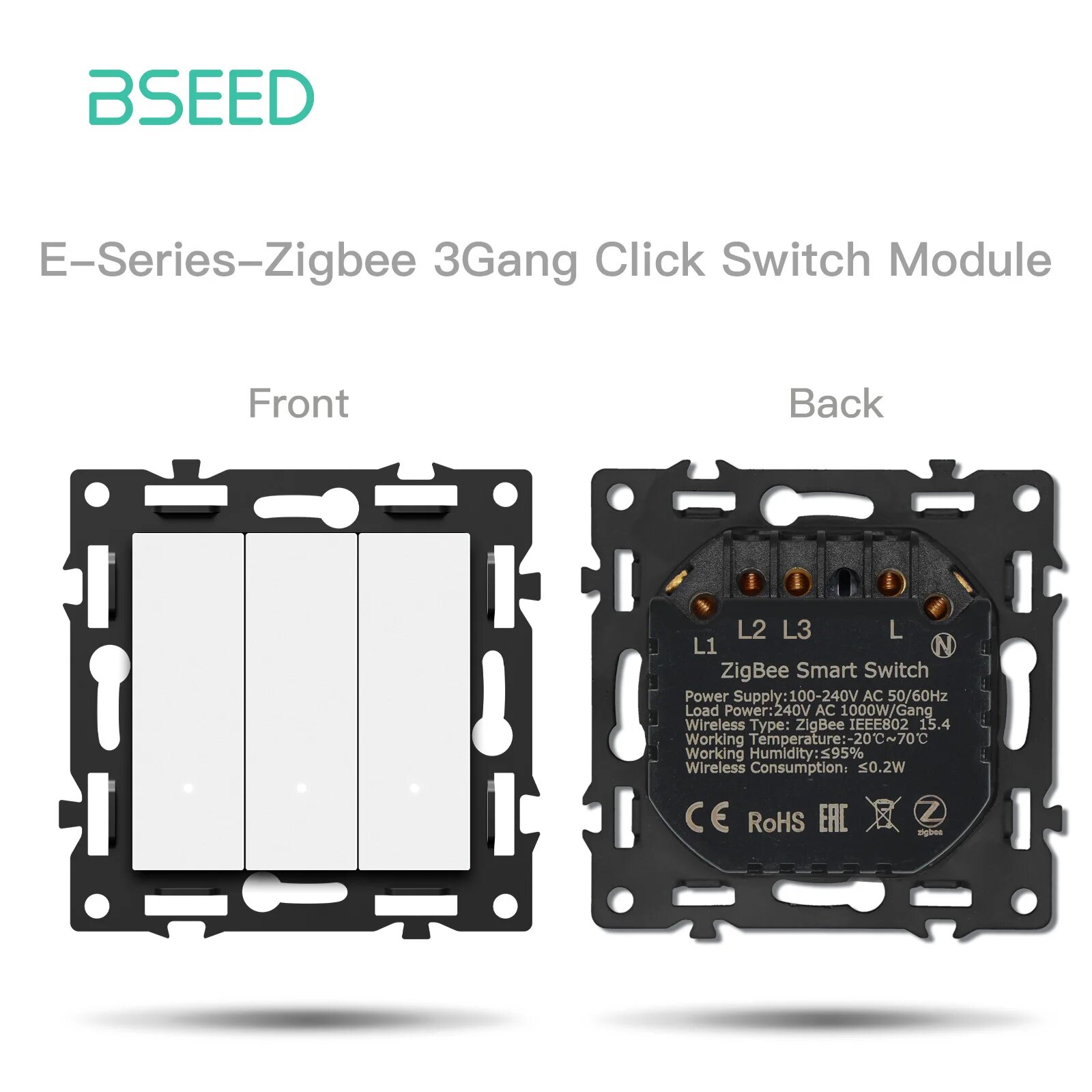 Модули переключателей BSEED Zigbee Click серии E Zigbee3G Click Part