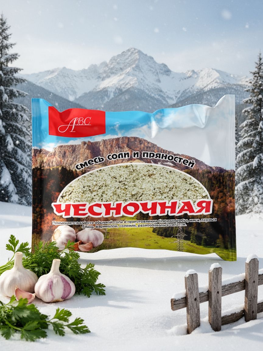 Смесь соли и пряностей Чесночная, 450 гр - 2 шт