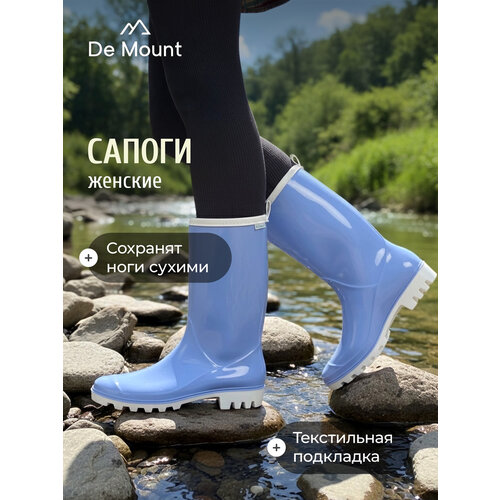 фото Сапоги de mount high top boots, размер 39, васильковый