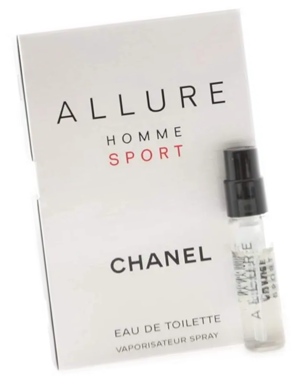 Мини-версия аромата Chanel Allure Homme Sport 1.5 / Туалетная вода Шанель Аллюр Хом Спорт пробник / Сэмпл парфюма