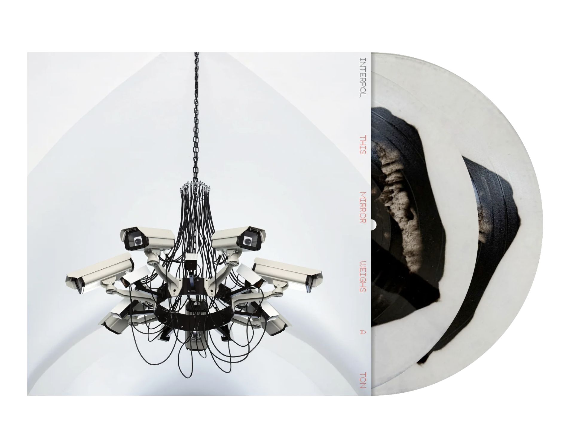 Interpol - This Mirror Weighs A Ton (1000шт в мире CCTV Effect, Hand-Numbered UK Limited) Цвет: "Камеры Наблюдения", Ультра-Редкая, Пронумерованная Виниловая Пластинка от Интер