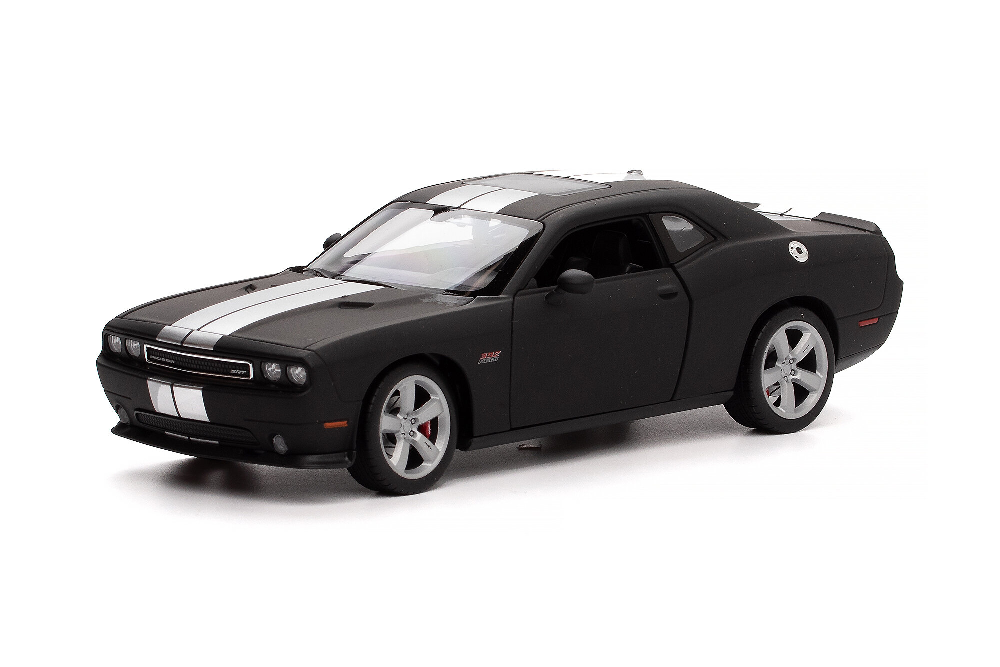Модель коллекционная WELLY Dodge challenger srt 2013 / додж челенжер матовый черный