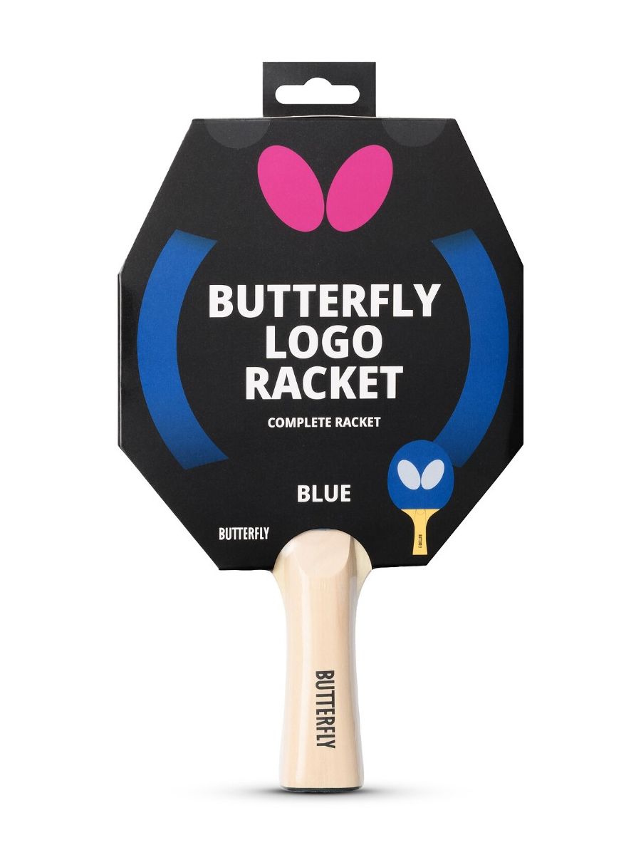 Ракетка для настольного тенниса Butterfly Logo Racket blue, FL/CV