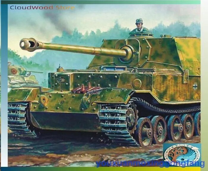 Trumpeter 07204 1/72 немецкий истребитель танков Elefant (Sd. Kfz.184)