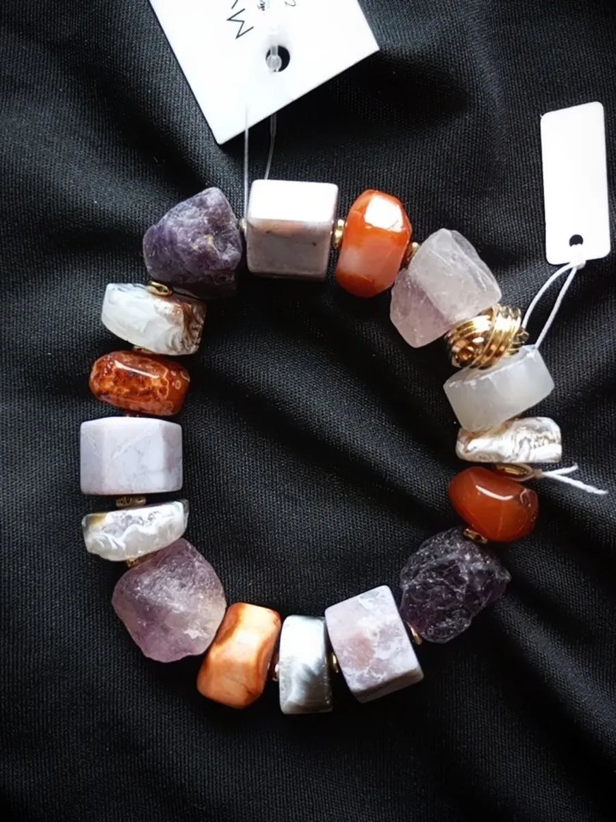 Браслет myartofstones, сердолик, агат