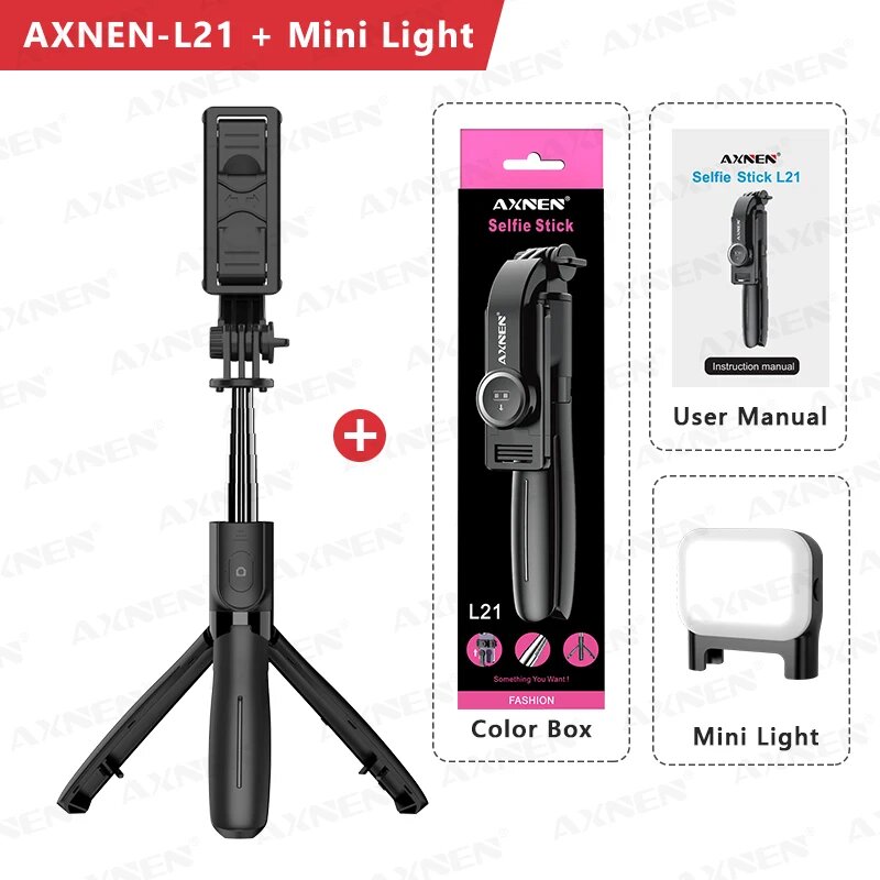 Штатив-монопод axnen для смартфона No Bag, with Fill Light