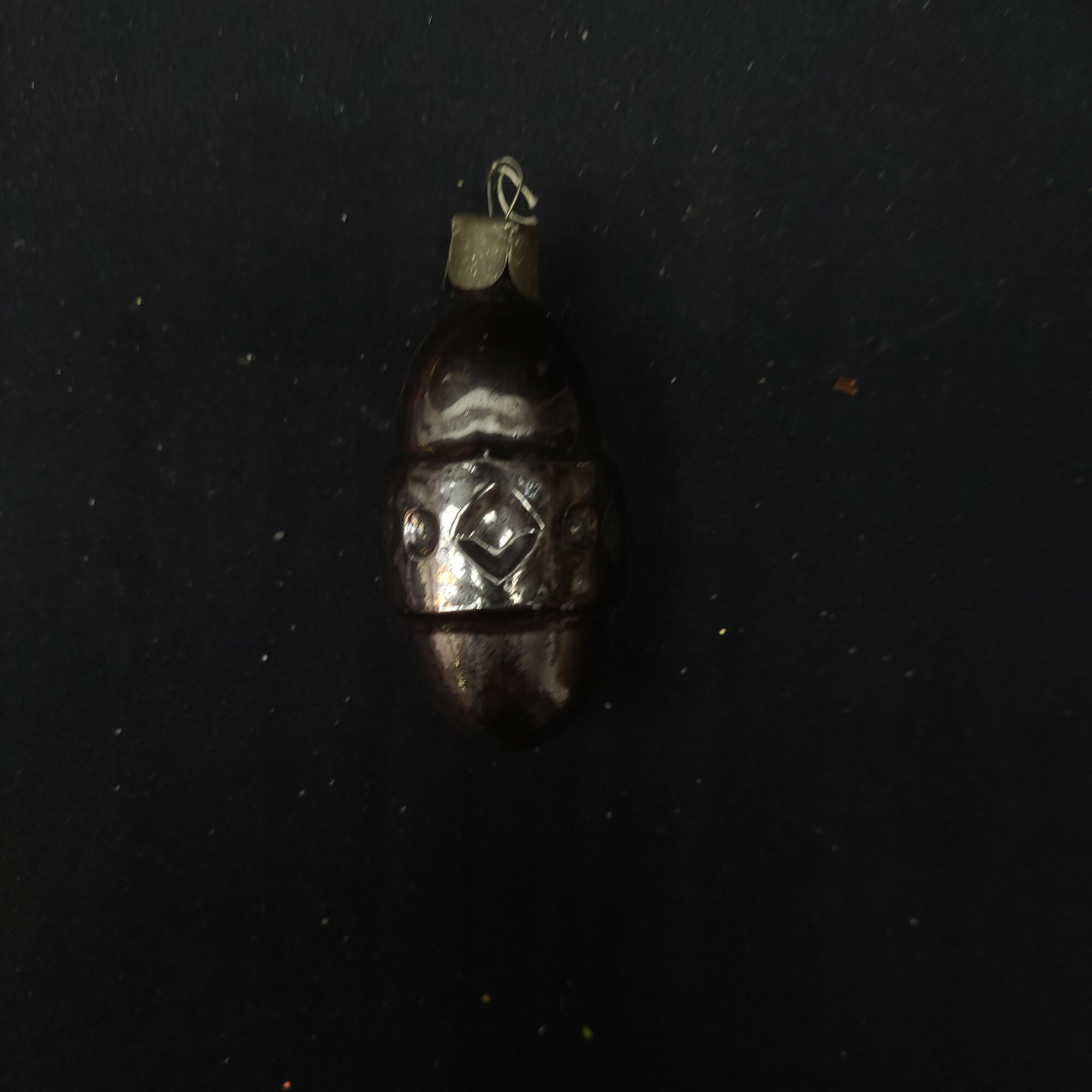 Елочная игрушка винтажная, СССР. Стеклянная фигурка птицы для праздничного украшения елки