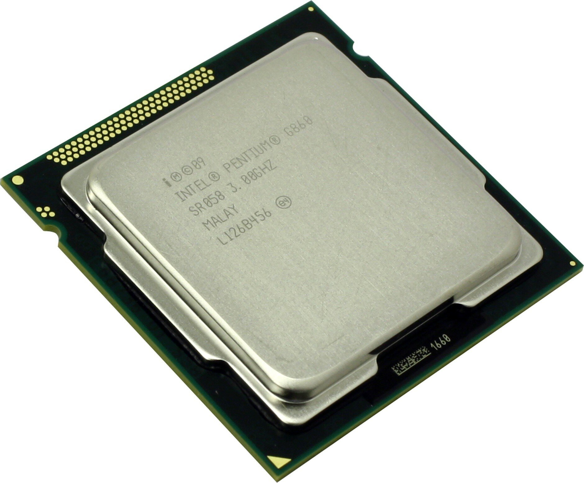Процессор Intel Pentium G860, 3.0 ГГц, 2 ядра, LGA1155, кэш 3 МБ, 65 Вт, встроенная графика HD Graphics
