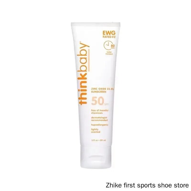 Think , Thinkbaby , солнцезащитный крем SPF 50 + для кожи лица рук ног тела детский , защита от солнца , натуральный увлажняющий дневной уход , 89 мл