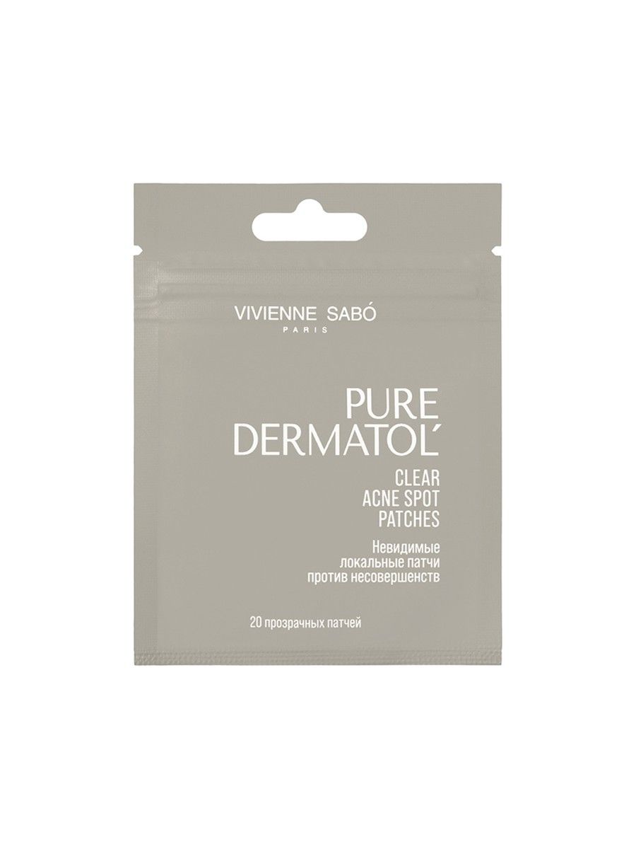 Точечные патчи для лица VIVIENNE SABO PURE DERMATOL невидимые против несовершенств 20 шт