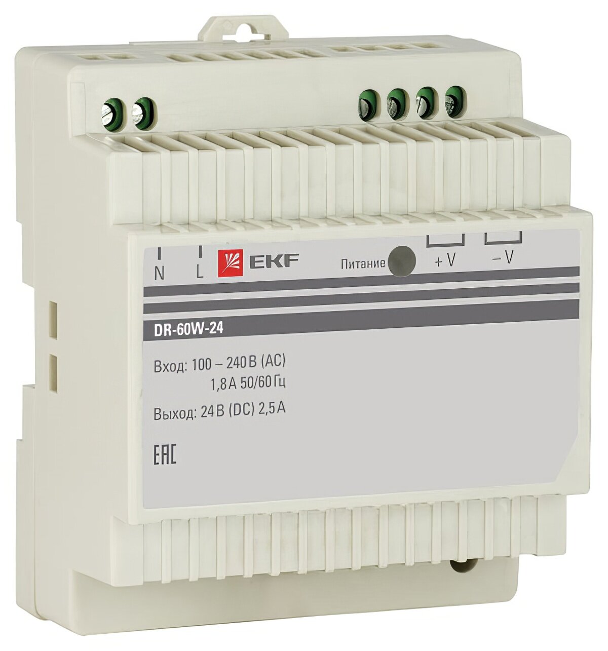 Блок питания EKF 24В PROxima dr-60w-24