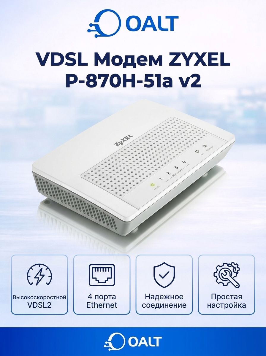 Модем VDSL ZYXEL P-870H-51a v2