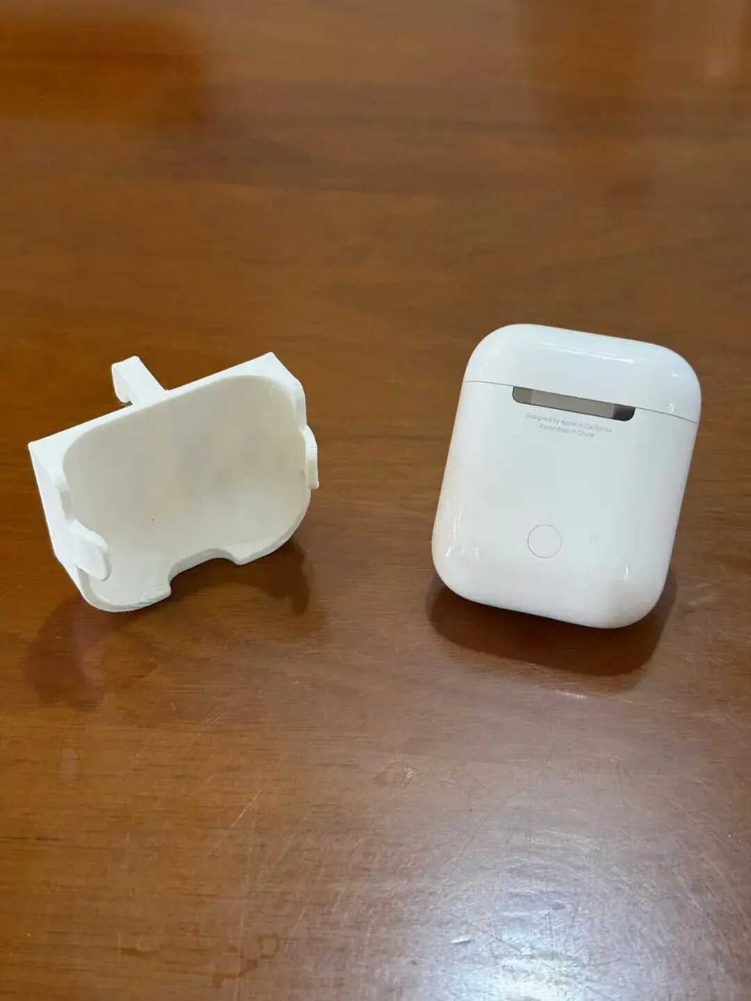 Монтажный аксессуар из металла для дырчатой доски под Apple AirPods 2 с системой IKEA SKADIS, оранжевый цвет