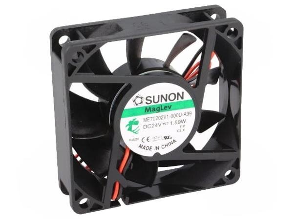 SUNON ME70202V1-000U-A99 Вентилятор осевой 24В DC 70x70x20мм подшипник Vapo 49,27 куб. м/ч 33 дБА, 1шт