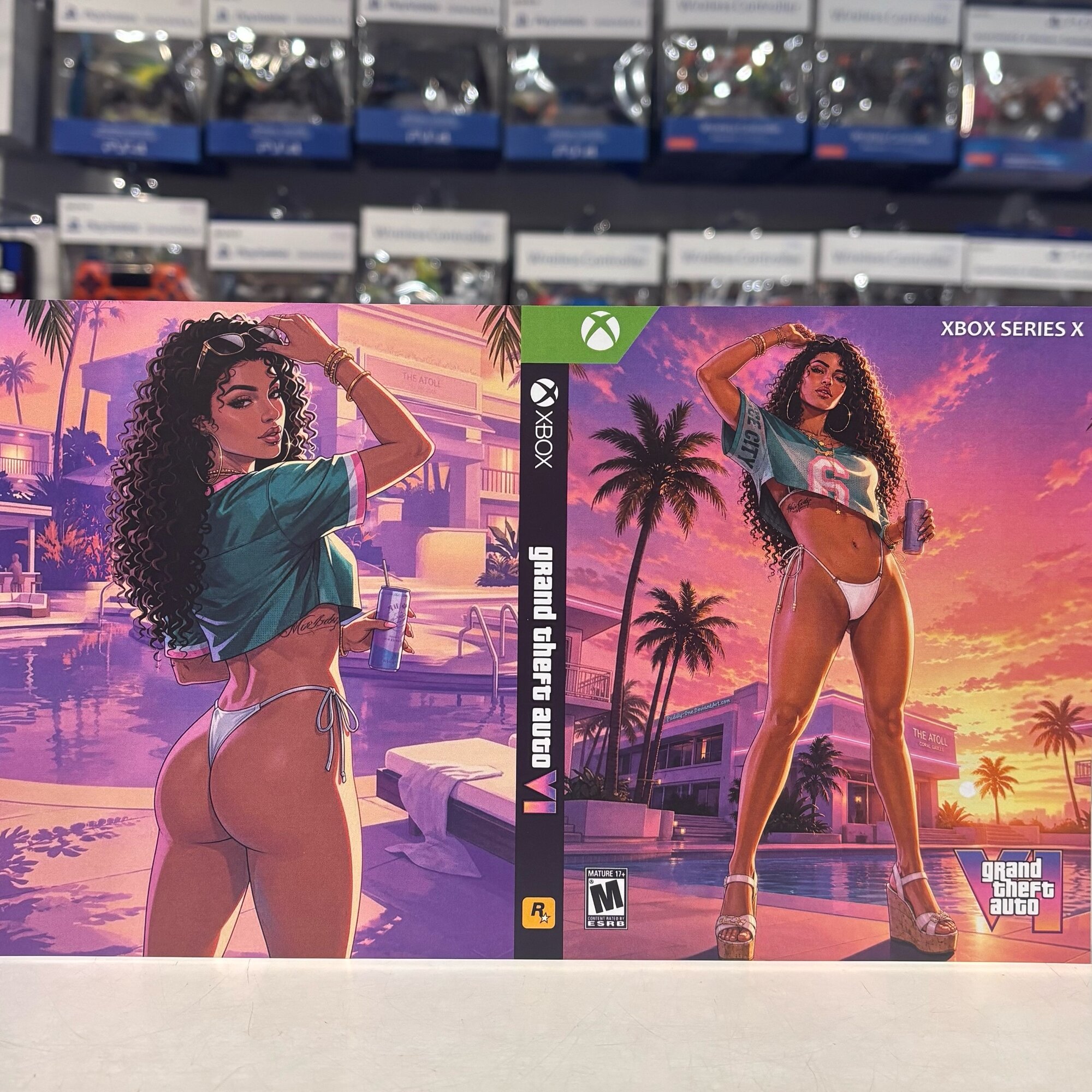 Игра "GTA 6 Xbox Series GTA VI" - Кастомная Обложка Для Диска
