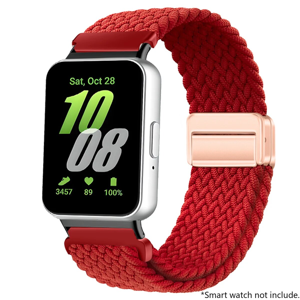 CAOWTAN Ремешок для Samsung Galaxy Fit3 Красный, Мульти, Black Red