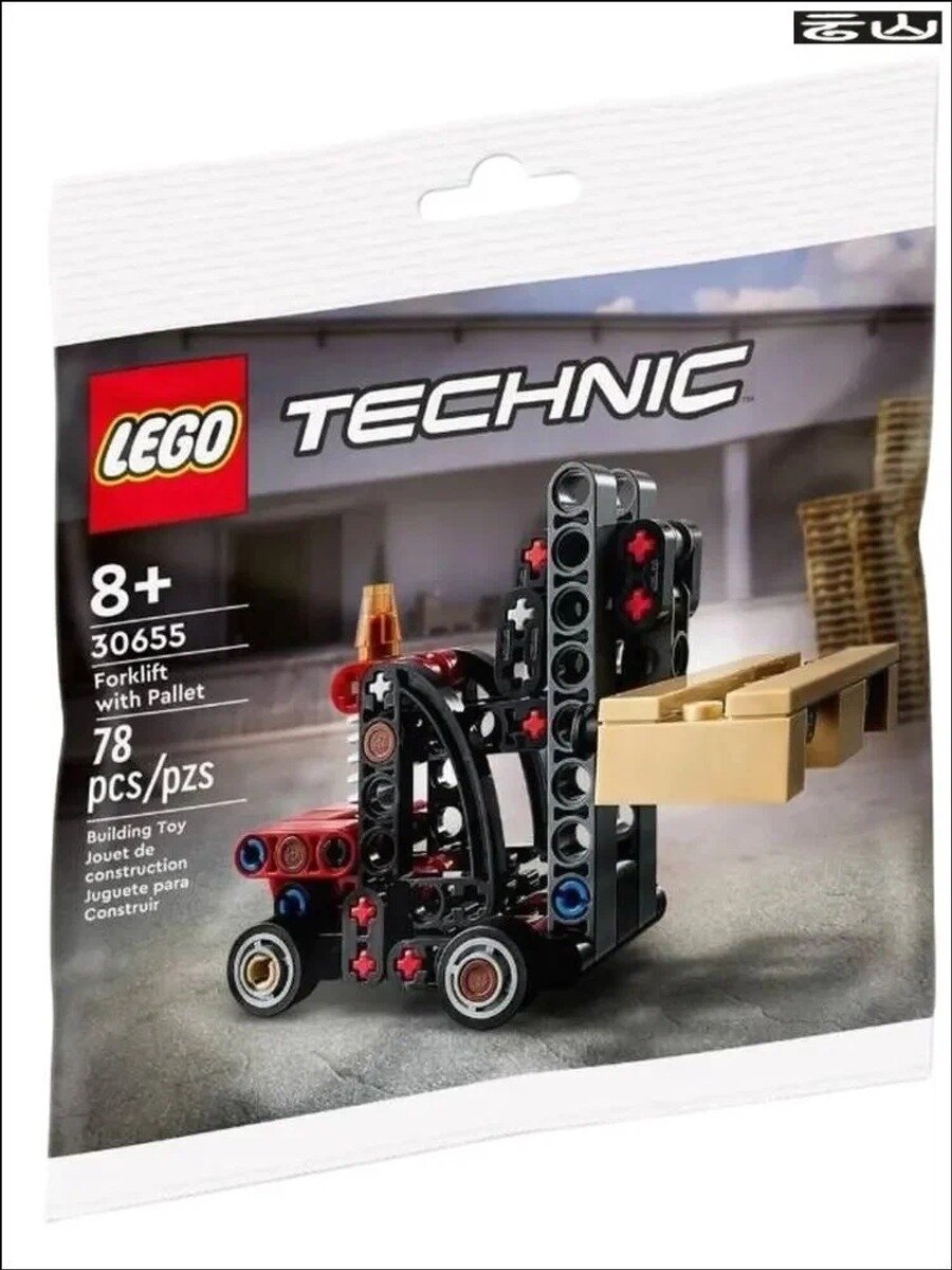 LEGO 30655 принадлежит к серии Technic, название набора Вилочный погрузчик с поддоном .