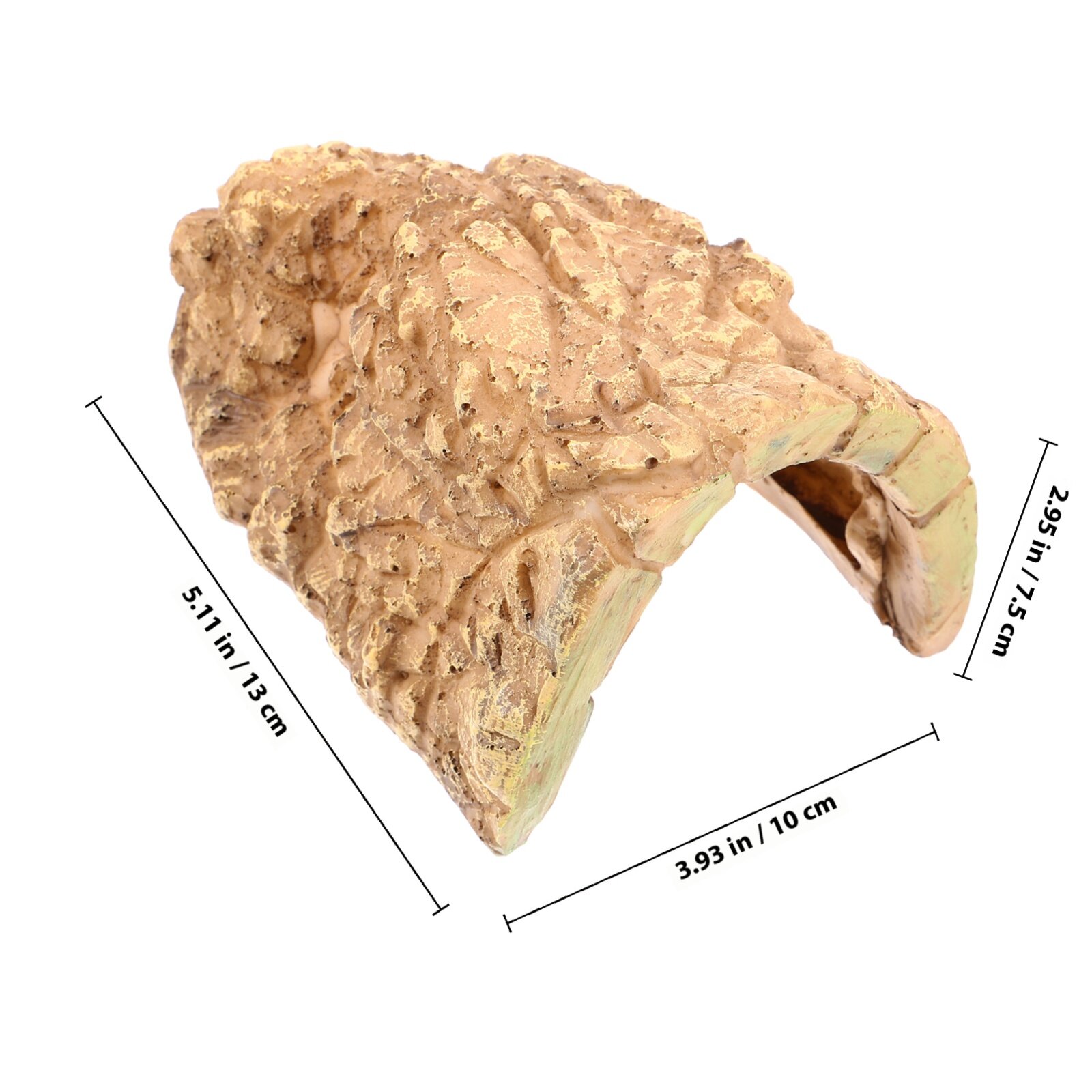 Платформа Для Пресмыкающихся Из Резины Размер 13.00X10.00X7.50Cm С Укрытием Для Черепах И Других Животных