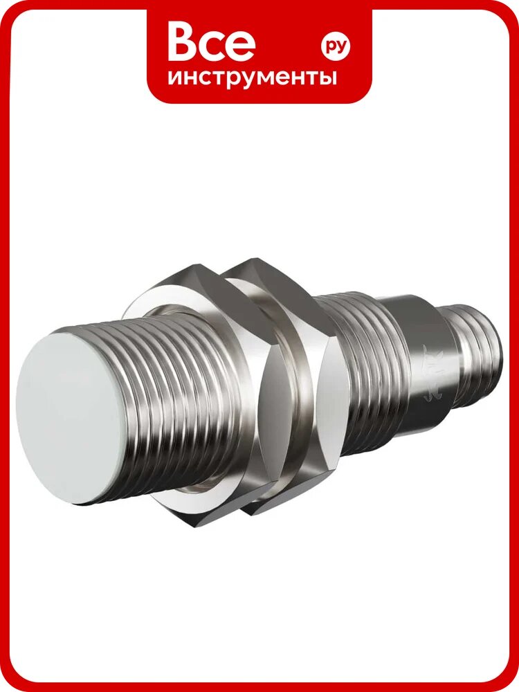 Индуктивный датчик Prompower KJ118-D08PB-DS1248-TA, латунь, заподлицо, М18, 8 мм, PNP-НЗ, разъём M12 KJ118D08PBDS1248TA