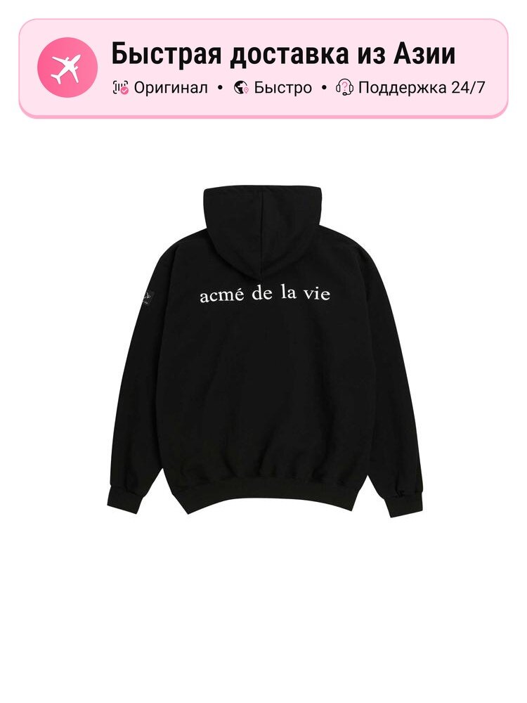 Толстовка  ADLV HOODIE BLACK WHITE PRINT, 1 шт.