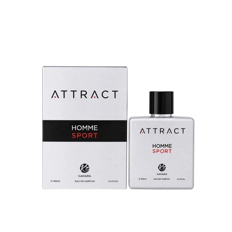 Парфюмерная вода для мужчин Sahara Attract Homme Sport 100 мл / Духи Сахара Аттракт Хом Спорт