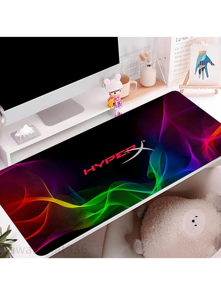 Размер 40x90 см, игровой коврик для мыши HP, прецизионная силиконовая подушка для клавиатуры с фиксацией краев, настольный коврик HyperX
