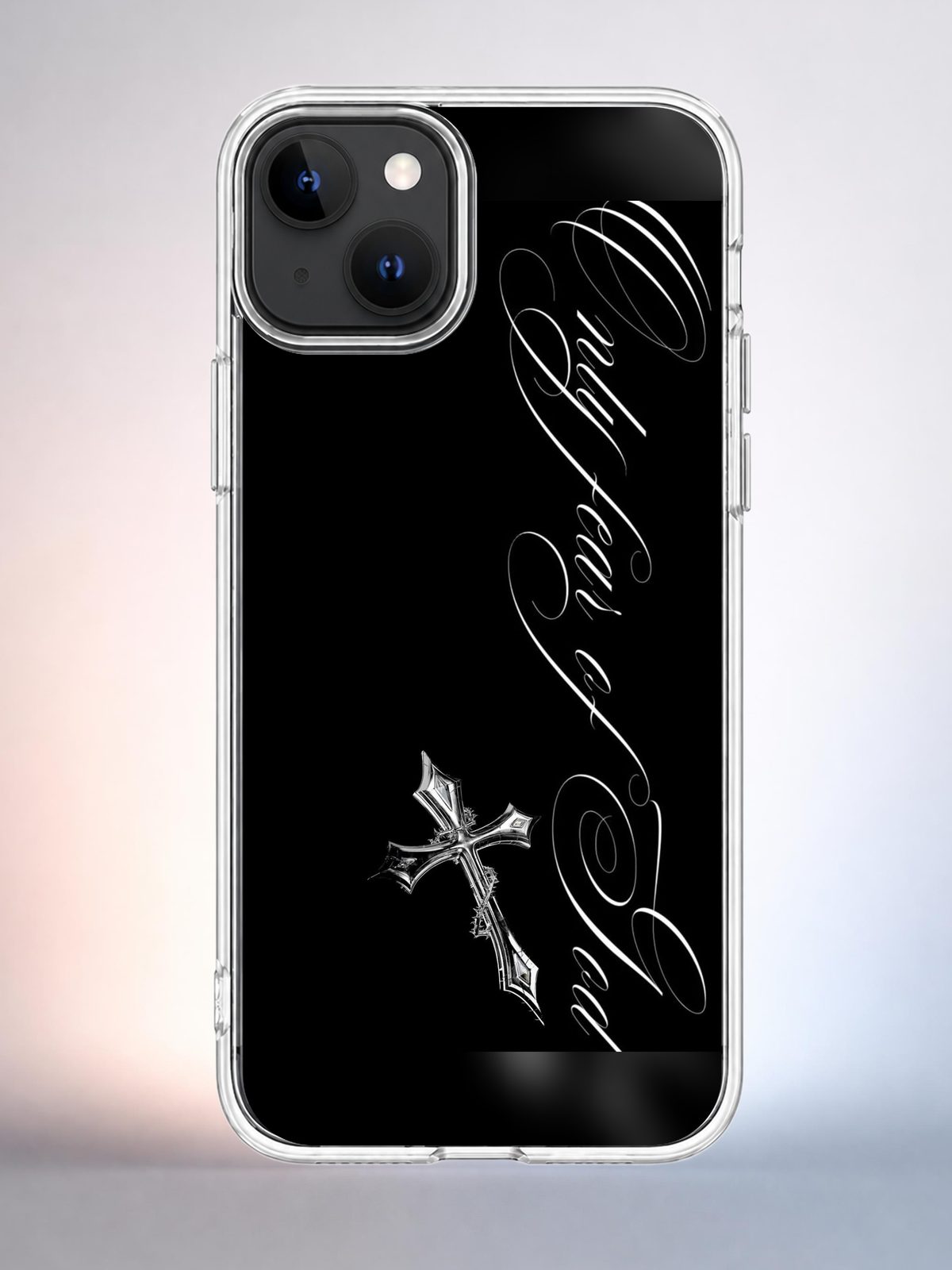 Эстетичный чехол на iPhone 13 крест с орнаментом