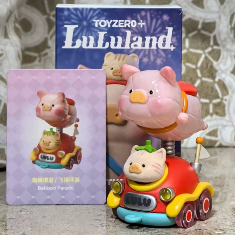 TOYZERO Свинка LuLu Серия Парк Развлечений Фигурка Сюрприз Велюр Летающая свинка тур открыт