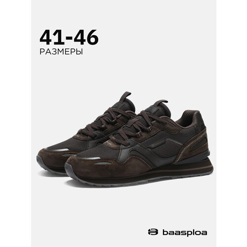 фото Кроссовки baasploa vintage running, размер 41, темно-коричневый