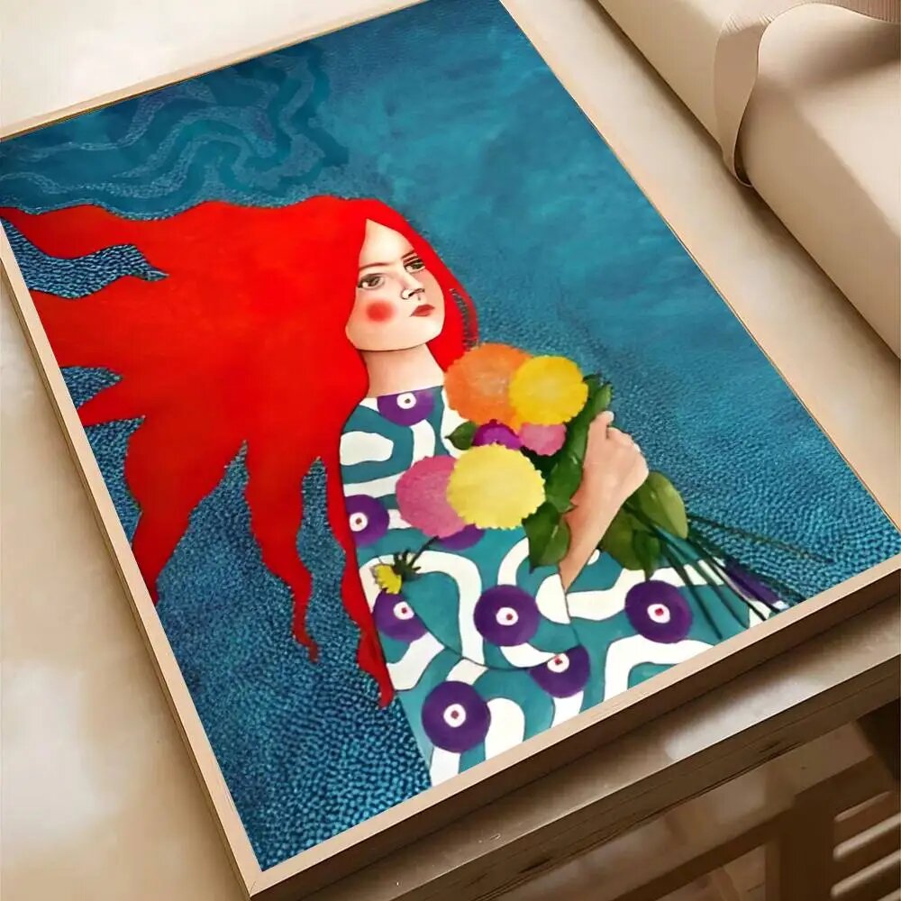 Абстрактные постеры с девушками для стен 40x60cm No Frame, z10
