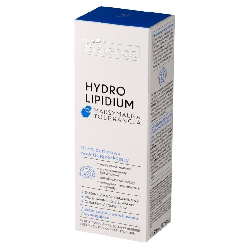 Крем для ухода за кожей Bielenda Hydro Lipidum барьерный увлажняюще-успокаивающий, 50 мл