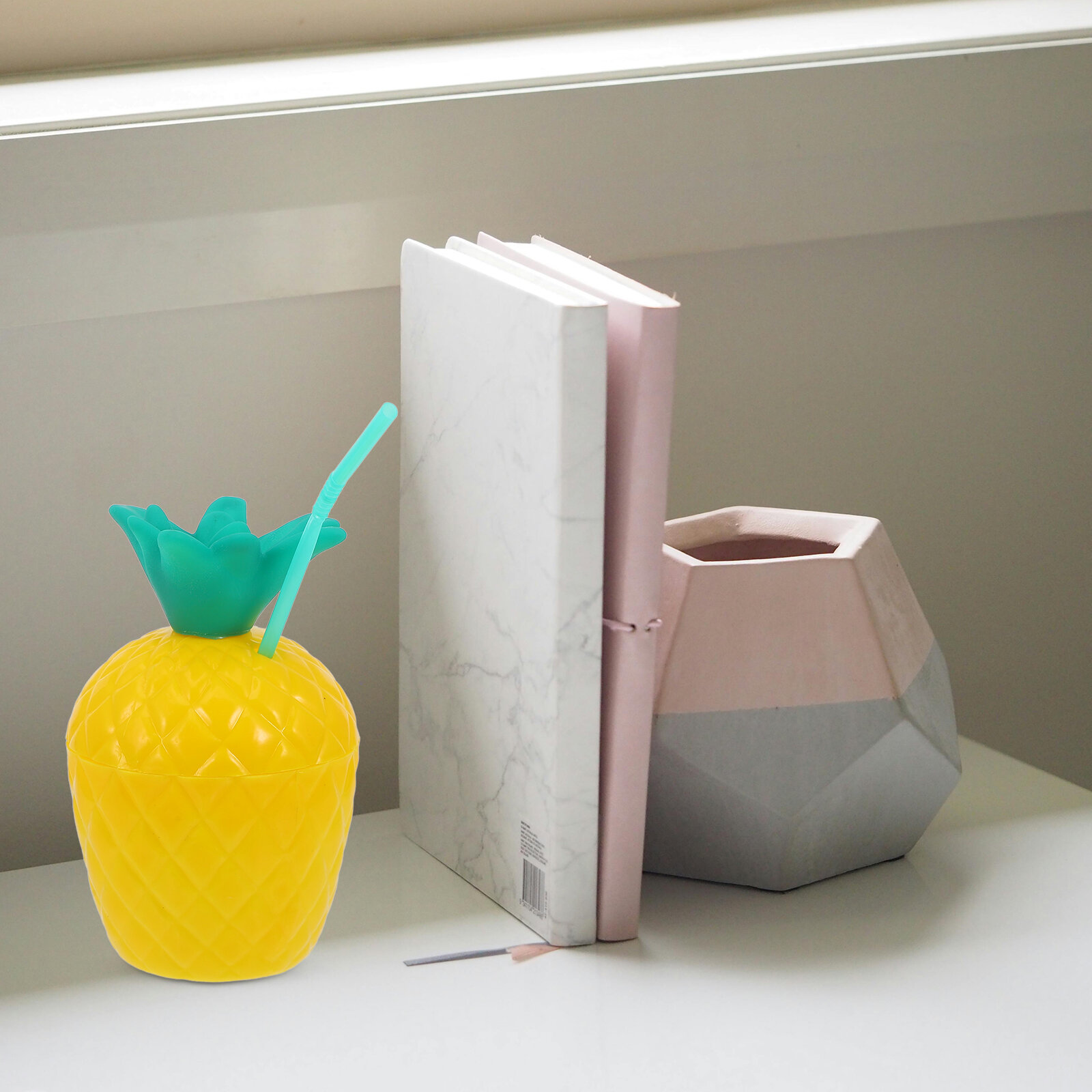Реusable Кубок В Forme Ананаса Для Холодных Напитков 13.00X9.00X9.00CM
