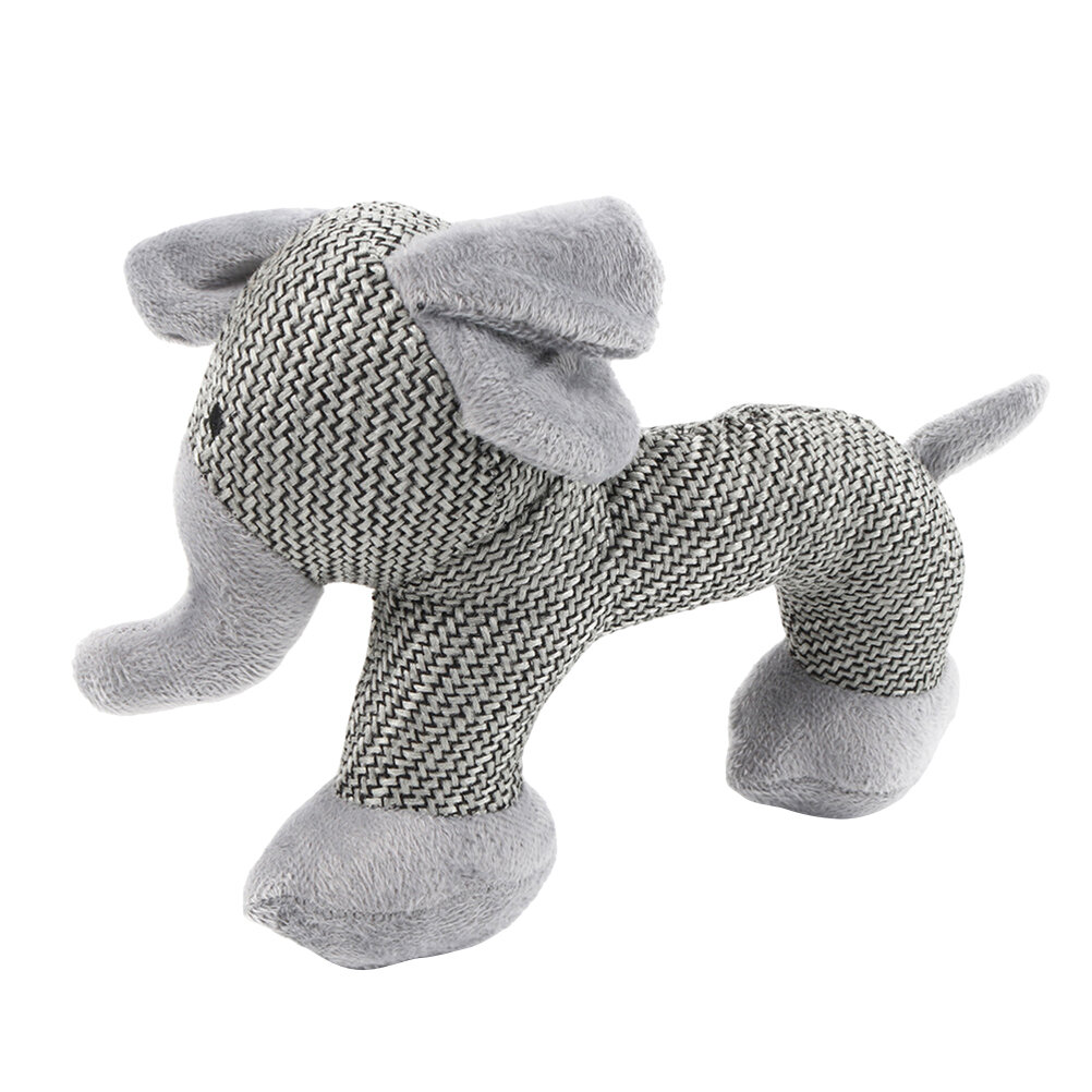 Игрушка Для Собак С Антистрессом И Звуковым Эффектом Размер 28x19cm Светло-Серый Элефант